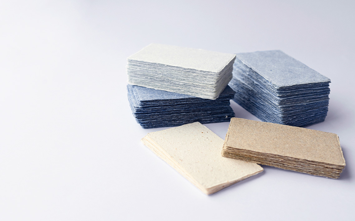 めぐる、手漉紙。活版印刷名刺