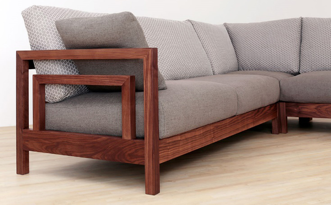 （ウォールナット）AUTHENTICITY SOFA C CORNER M（モカ）