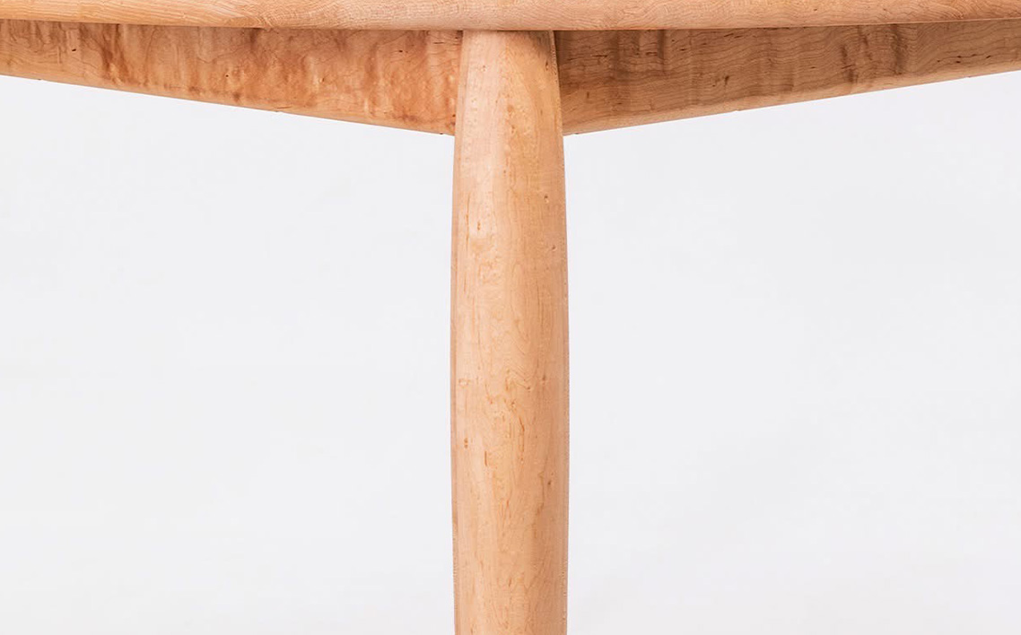 府中家具　Carving table　φ1200　レッドオーク レッドオーク