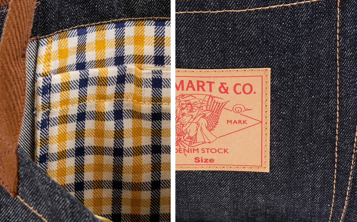 デニムトートバック（幅38cm×高さ42.5cm×厚さ6.5cm）