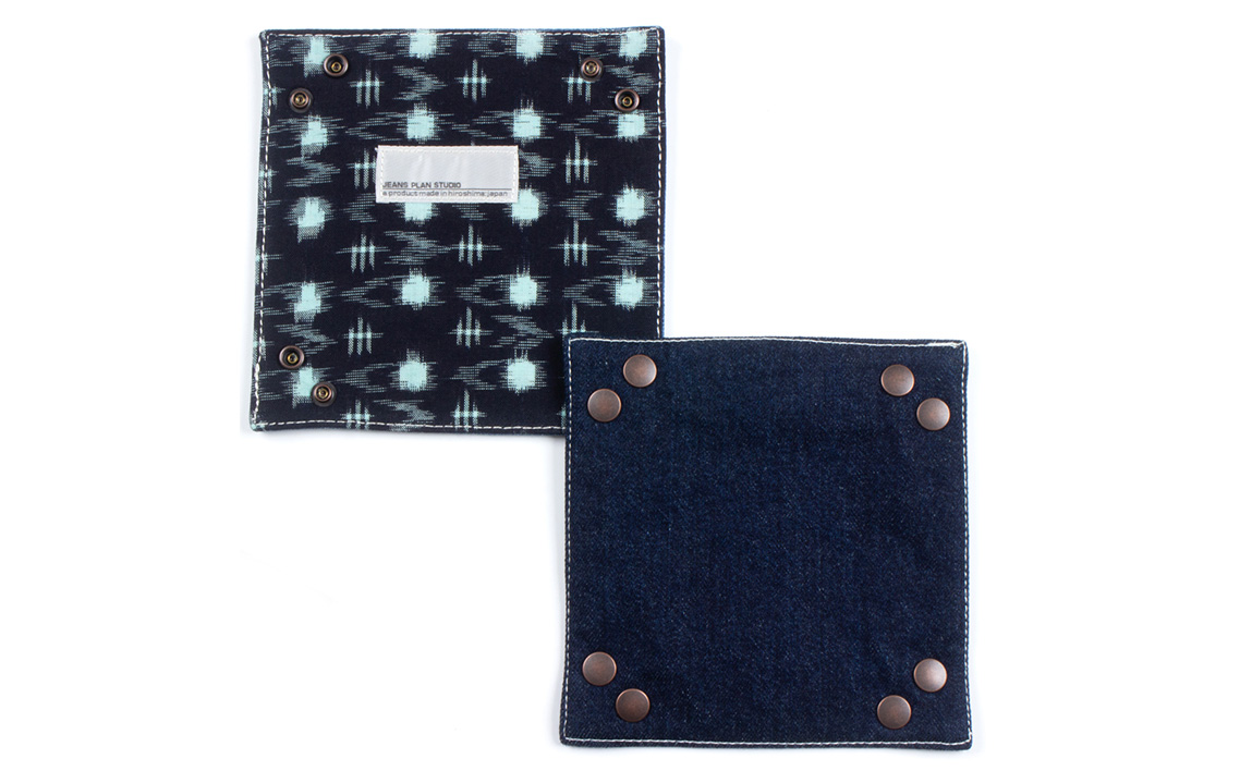 デニム備後絣トレイ（小）＃インディゴ