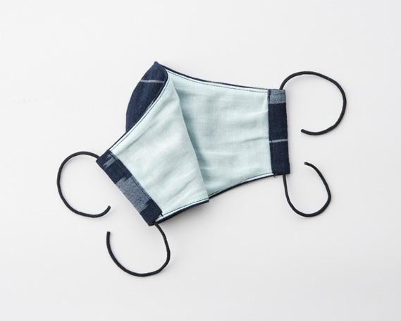 備後絣　矢絣　立体美マスク　レギュラー　女性サイズ　2枚組