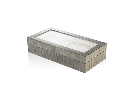 クリスタル 時計ケース No.7　グレー