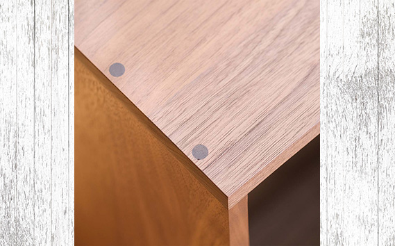 府中家具　スツールにもなる収納ラック　オーク