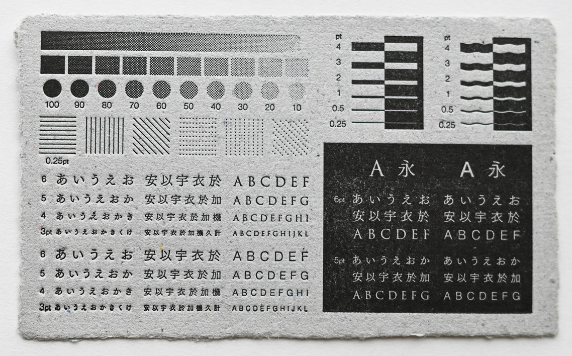 めぐる、手漉紙。活版印刷名刺