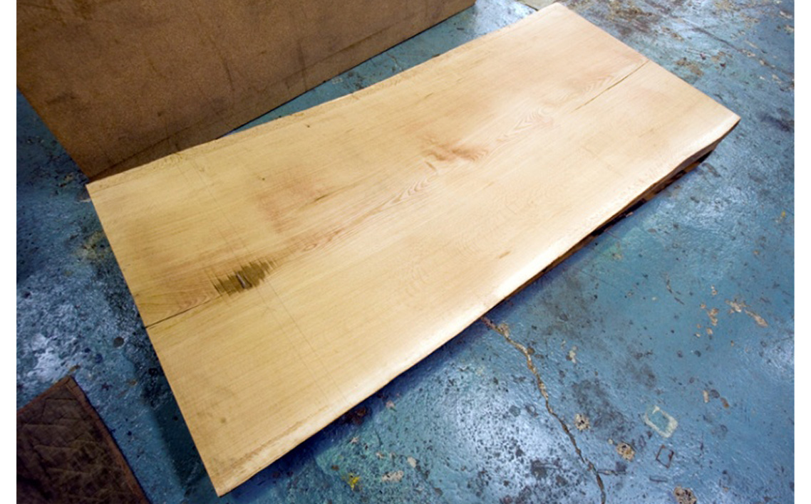 水楢1枚板 テーブル 府中家具 土井木工