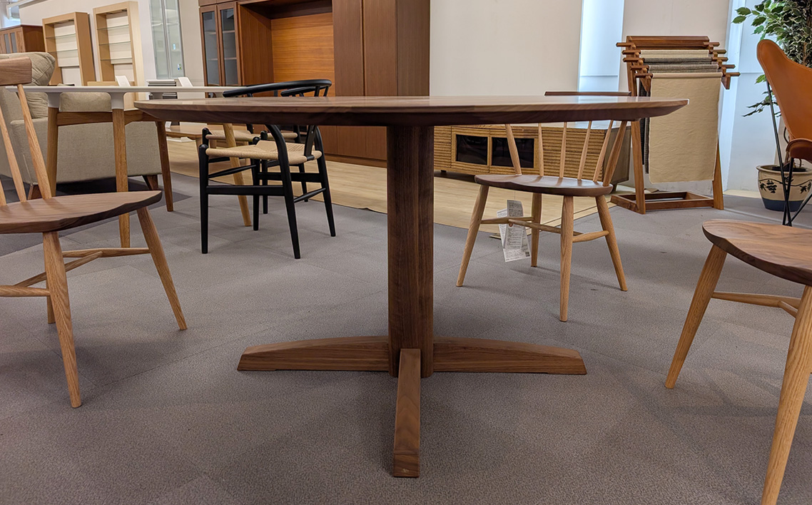 府中家具　MARU TABLE　φ1200　ウォールナット ウォールナット