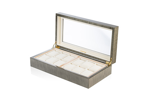 クリスタル 時計ケース No.7　グレー