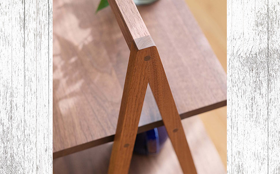 府中家具　インテリアシェルフ3段　ウォールナット