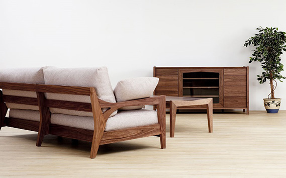 （ブラックチェリー）AUTHENTICITY FINE SOFA RF BE（ベージュ）