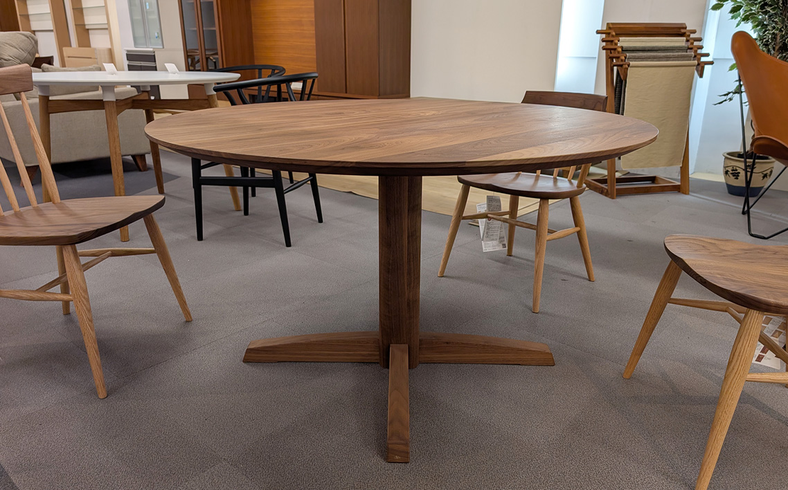 府中家具　MARU TABLE　φ1200　レッドオーク レッドオーク