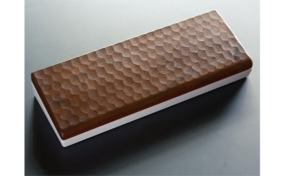 HHKB専用亀甲名栗ウォールナット製パームレスト＆ルーフ 200g