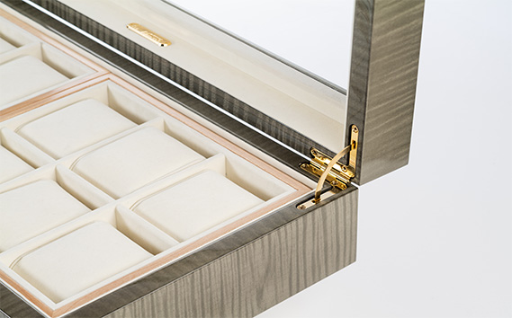 クリスタル 時計ケース No.7　グレー