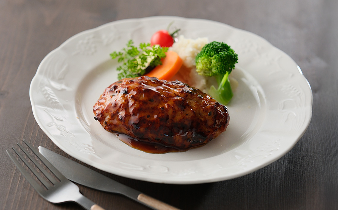 鶏ハンバーグ/調理済み5枚入り/鶏肉 ミンチ 照り焼き ハンバーグ