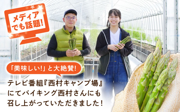三次の恵みをおふくわけ 朝採れ 春芽アスパラガス（約1kg）とれたて アスパラ 旬 野菜 三次市/福分アスパラ [APAU001]