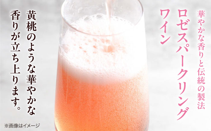 VILLAQUA -ピンク- 750ml×3本 ロゼ ワイン スパークリングワイン 発泡性 辛口 ギフト 広島 三次 酒 三次市 / 広島三次ワイナリー [APAZ147]