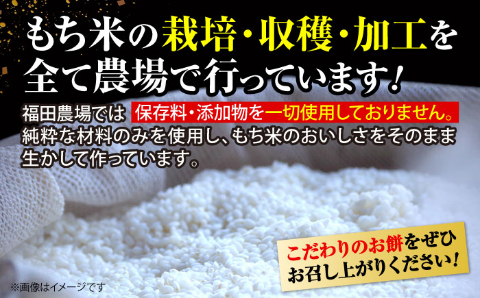 【先行予約】【12月25日～年内順次発送】福田農場のお正月セット お餅 黒豆 もち 黒豆煮 おせち 煮豆 餅 黒大豆 三次市/福田農場 [APBM001]