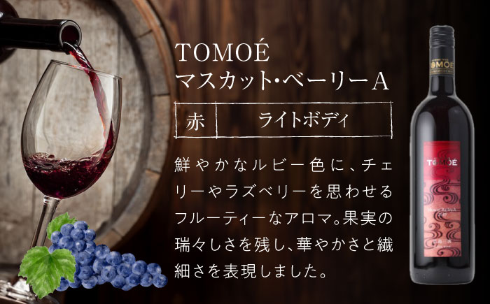 TOMOE 白・赤 2本セット C シャルドネ リザーブ 辛口 マスカットベーリーA おさけ 洋酒 受賞 飲み比べ 国産 ギフト 贈答 プレゼント ぶどう 葡萄 広島県産 三次市/広島三次ワイナリー [APAZ018]