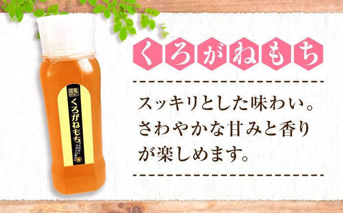 手軽に簡単チューブはちみつ（百花・くろがねもち）500g×2種 計2本セット  ハニー お取り寄せ グルメ 産地直送 ふるさと納税 ギフト プレゼント スーパーフード パンケーキ ヨーグルト 三次市/重森養蜂場 [APBO005]