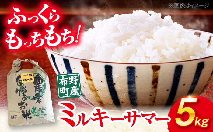 【すぐ届く】令和6年産 米 ミルキーサマー 5kg 白米 お米 ご飯 国産 広島 三次市 / 布野特産センター [APBA030]