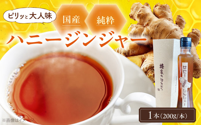 はにーじんじゃー シロップ 200ml×1本 しょうがはちみつ はちみつ しょうが 蜂蜜 生姜 ハチミツ ショウガ 三次市 / Beemonte [APCB006]