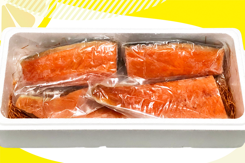 国産サーモン ブロック 約850g 皮あり 4パック 広島レモンサーモン ｜ 国産 冷凍 刺身 生食用 大容量 広島県産 ふるさと納税 鮭 サーモン レモンサーモン サケ さけ 魚 瀬戸内海 骨抜き 皮付き フルーツ魚 阿多田島 高級 ふるさと ランキング 人気 [1835]