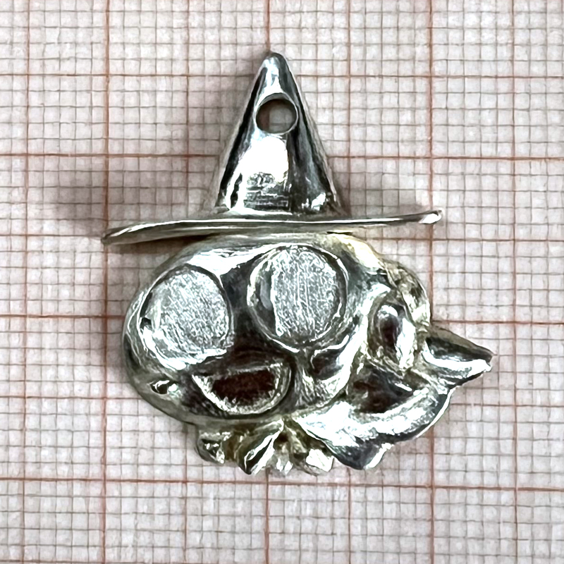 銀製魔法使いこいちゃん ペンダント SV925｜アクセサリー ハロウィン ハロウィーン [2373]