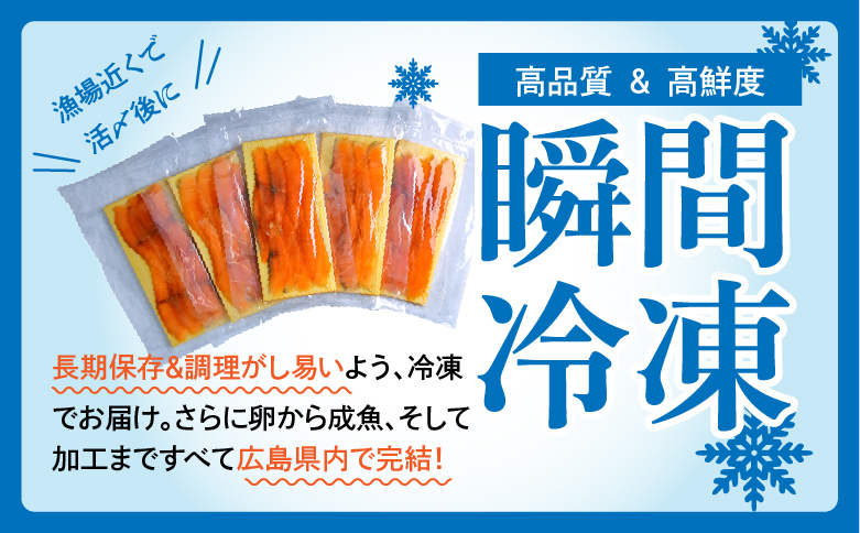 国産スモークサーモン 切り落とし 400g (40g×10P) 小分け 広島レモンサーモン｜国産 冷凍 スモークサーモン 切落し 広島県産 ふるさと納税 特産品 グルメ 鮭 サーモン レモンサーモン ギフト [1950]