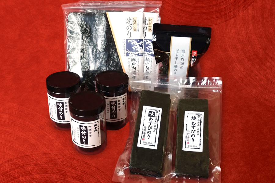 瀬戸内海産 味付のり・焼のり詰合せ｜味のり あじのり 味付けのり 味付き海苔 味付海苔 おつまみ海苔 海苔 のり瀬戸内海 [2217]