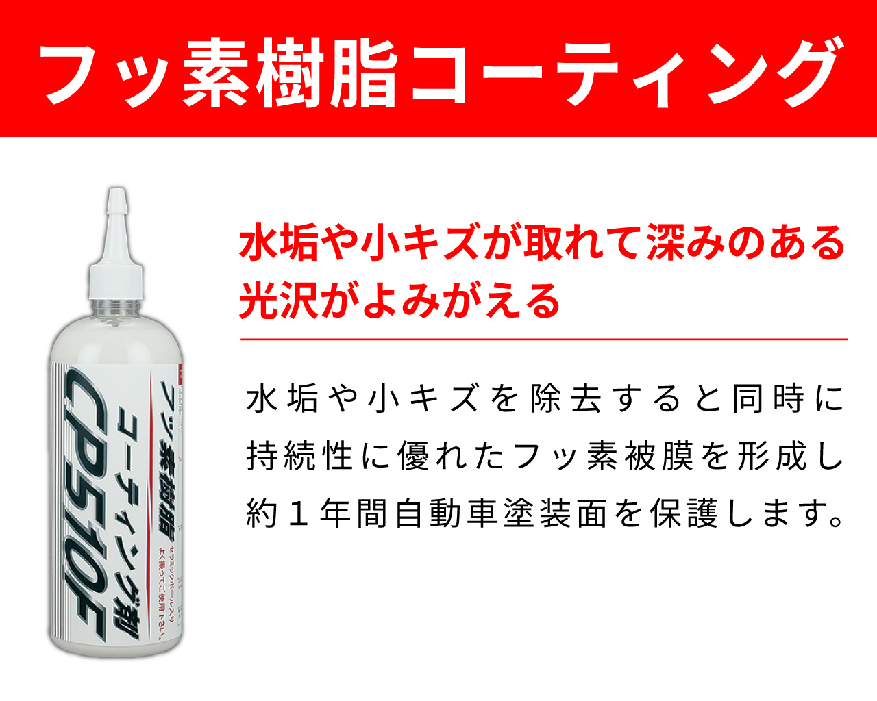 フッ素樹脂コーティング施工剤 1台分施工チケット