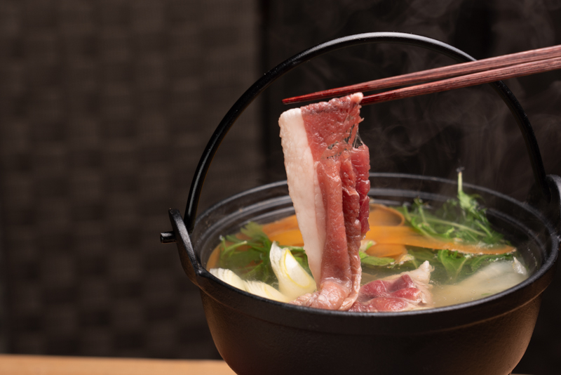 ジビエ　栄肉　猪鹿しゃぶしゃぶ食べ比べセット