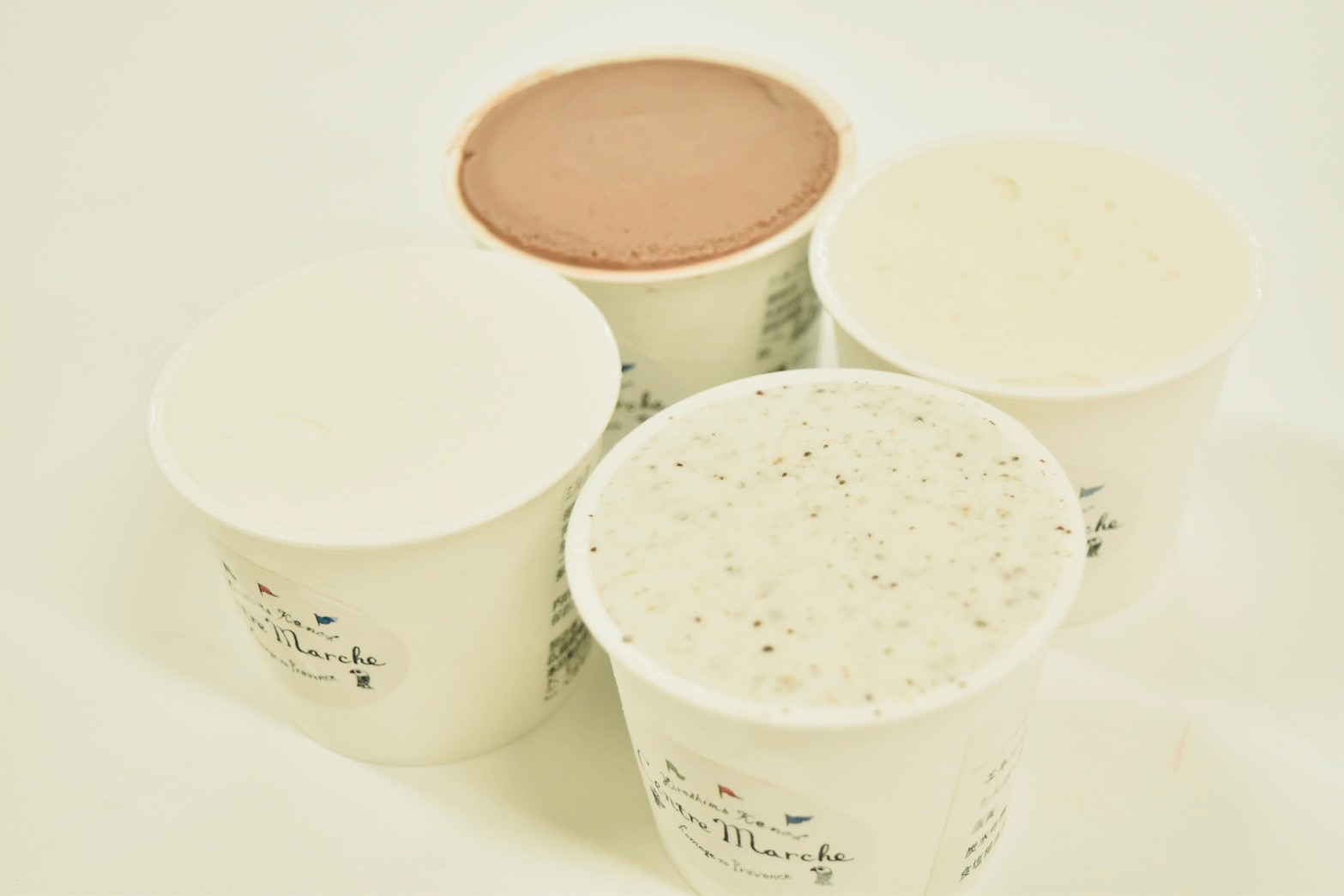 道の駅湖畔の里福富　オリジナルジェラート詰め合わせセット　4種×2個入