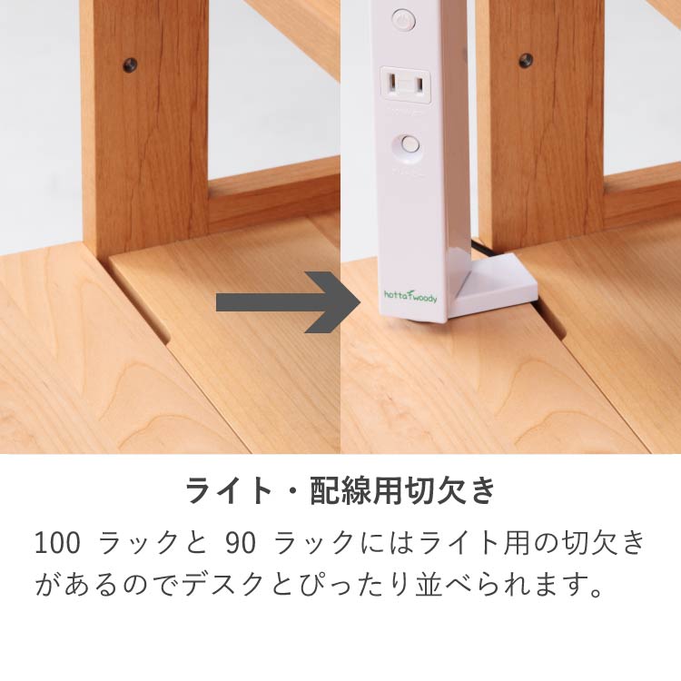 学習デスク2点セット(カルロ 90本体・90ラック)