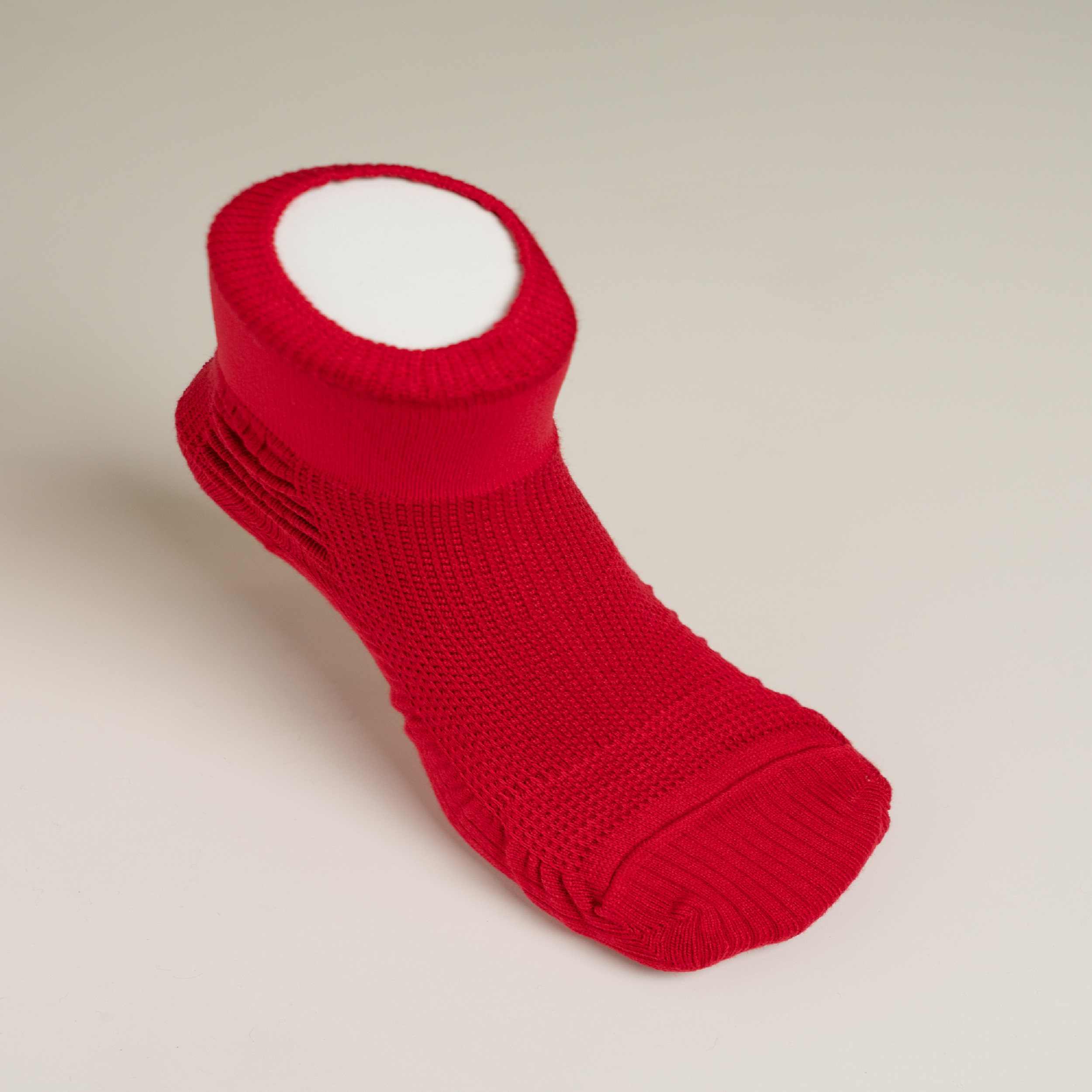 転倒予防くつ下どんどんウォーク2足組　赤　23～24cm