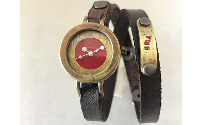 HR24の手作り時計　D（女性用）こげ茶