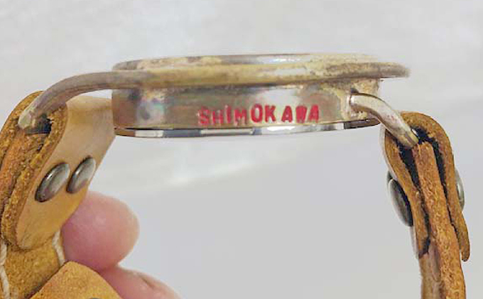 HR24の手作り時計　B（男女兼用）黄茶