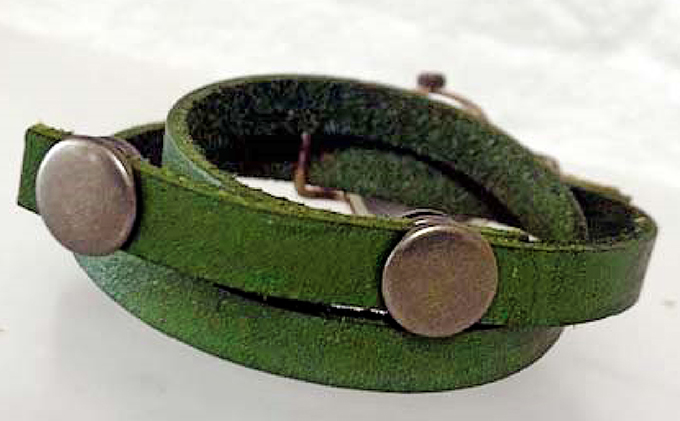 HR24の手作り時計　E（女性用）オリ－ブ