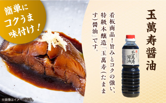 毎日のお料理を快適に！人気の味比べセット（玉萬寿/味付け/白だし/刺身醤油3種）計6本 江田島市/有限会社濱口醤油 [XAA069] 調味料