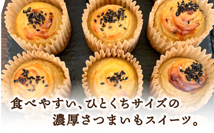 【全12回定期便】ねっとり濃厚！ひとくちサイズのスイートポテト 16個セット 江田島市/峰商事合同会社[XAD062] 定期便