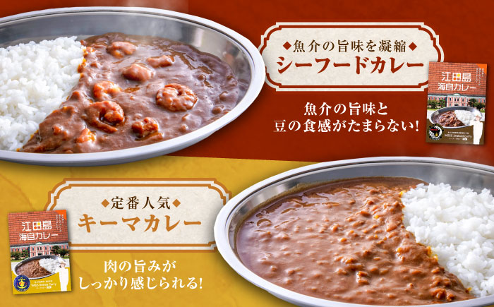 【年内発送】ご当地レトルトカレー！【海上自衛隊公認カレー】マグカップ付き江田島海自カレー 4種 オリジナル セット シーフード キーマ ポーク オイスター 江田島市/江田島商工会(e\'s)[XBS010] カレー