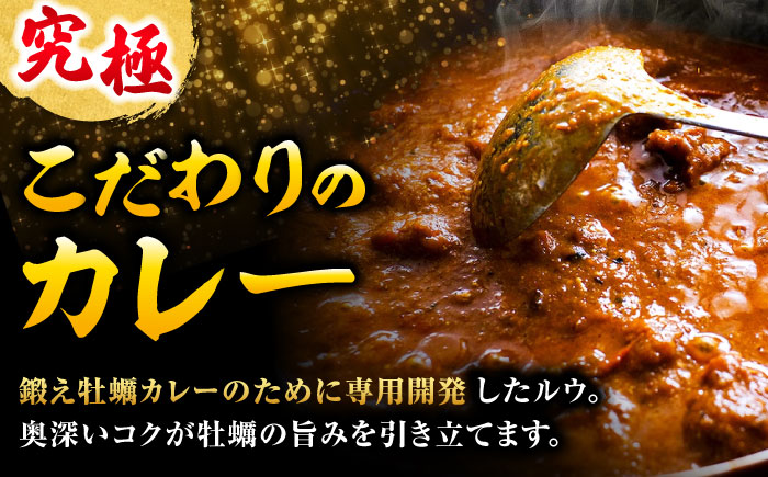 テレビで話題！『米粉の鍛え牡蠣カレー』180g×3個 牡蠣 かき カレー 中辛 グルテンフリー レトルト 保存食 簡単 広島県産 江田島市/有限会社寺本水産 [XAE060]