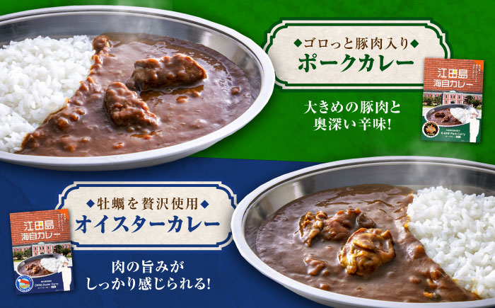 【年内発送】ご当地レトルトカレー！【海上自衛隊公認カレー】 江田島海自カレー 4種 (計4個) シーフード キーマ ポーク オイスター カレー 江田島市/江田島商工会(e's)[XBS011] カレー