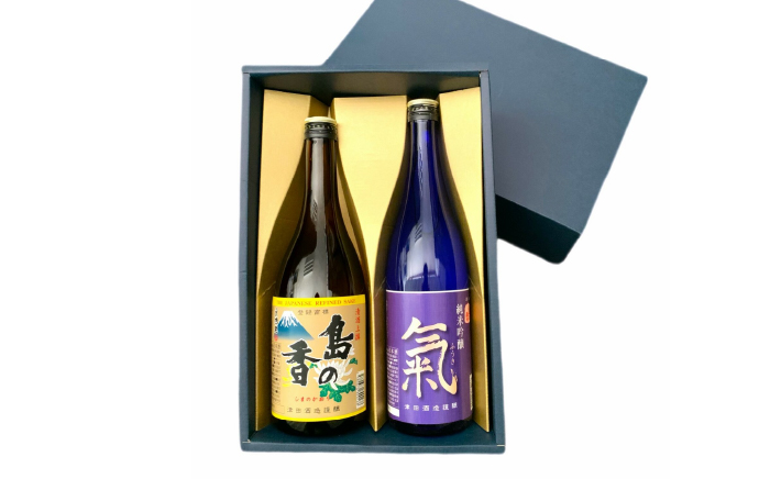 【年内発送】【お歳暮対象】島の地酒！【日本酒飲み比べセット】純米吟醸 氣 上撰 島の香 日本酒 飲み比べ ギフト 江田島市/津田酒造株式会社 [XAK010] お酒