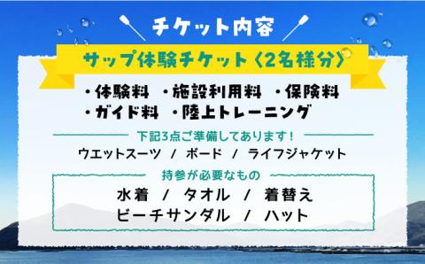 マリンスポーツ！冒険サップ体験 ペアチケット 海 スポーツ 体験 旅行 広島 江田島市/BOON [XAZ002] 旅行・体験
