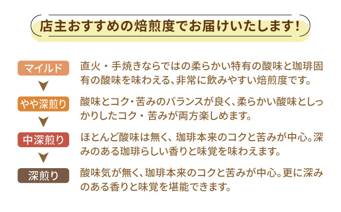 【全3回定期便】直火焙煎だから出せる香り！ブレンドコーヒー 2種 計400g（豆or粉） 珈琲 コーヒー ブレンド コーヒー豆 江田島市/Coffee Roast Sereno[XBE029] 定期便