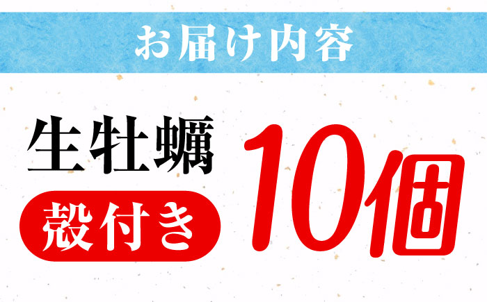 高品質の牡蠣を産地直送！ 【生牡蠣】【着日指定可能】『てつまるかき』牡蠣 殻付き 10個 加熱用 かき 海鮮 海産物 簡単 広島県産 江田島市/有限会社テツマル海産 [XCO005]