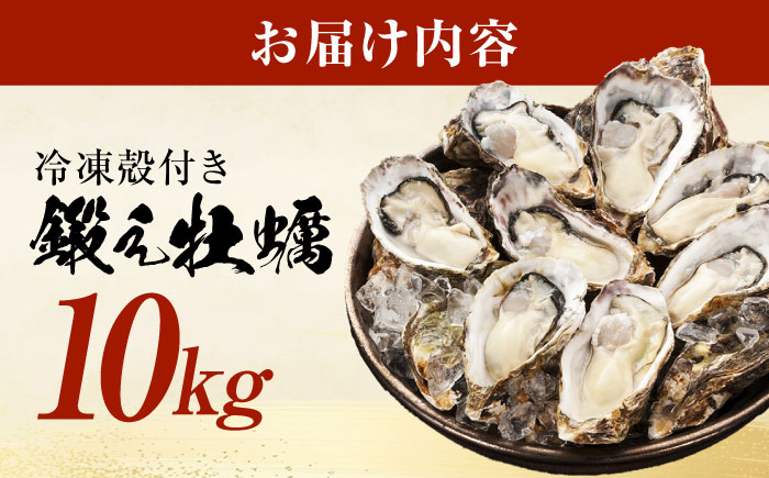 テレビで話題！ (瞬間冷凍) 江田島牡蠣 殻付き 10kg 人気 海鮮 BBQ 簡単 レシピ ギフト 広島県産 江田島市/有限会社寺本水産 [XAE067]