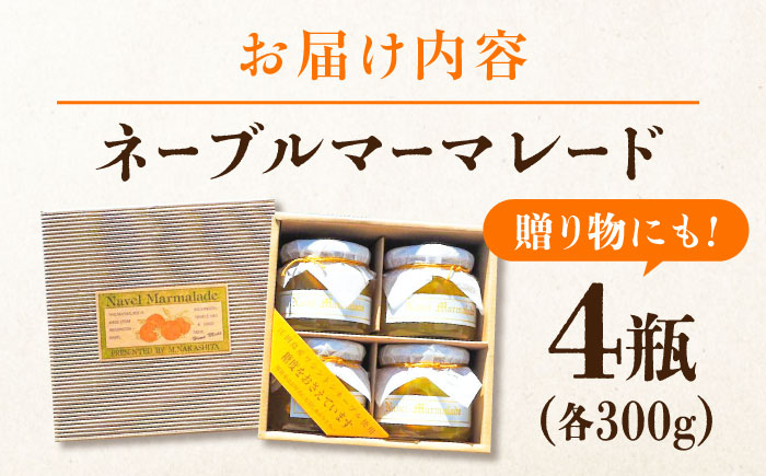 人気のお土産！リピート率ナンバーワン！中下農園の『ネーブルマーマレード』（箱入り・大4個）　みかん 果物 マーマレード ママレード ジャム パン 広島県産 江田島市/江田島市観光協会 [XAI007]