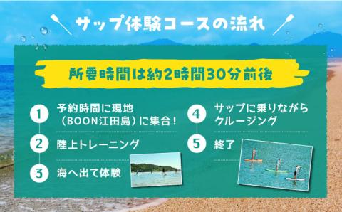 マリンスポーツ！冒険サップ体験 ペアチケット 海 スポーツ 体験 旅行 広島 江田島市/BOON [XAZ002] 旅行・体験