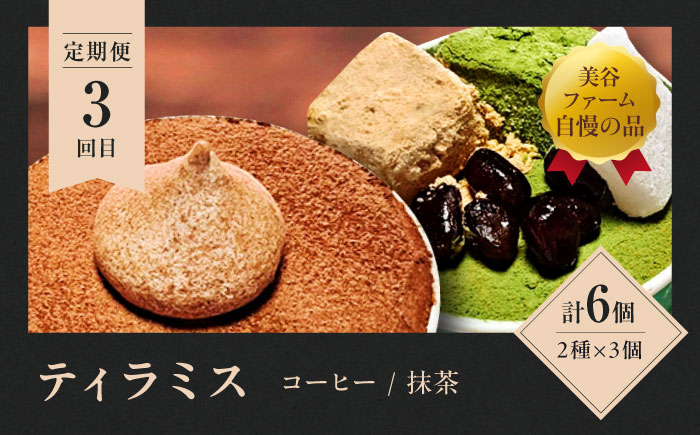 【全3回定期便】至福のひとときを自分に送る！毎月違うスイーツが届く！スイーツ食べ比べ定期便（全3種）ケーキ ティラミス スイーツ お菓子 ご褒美 洋菓子 野菜 美谷ファーム/江田島市 [XBD045] 定期便